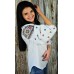 Embroidered blouse "Winter Morning"